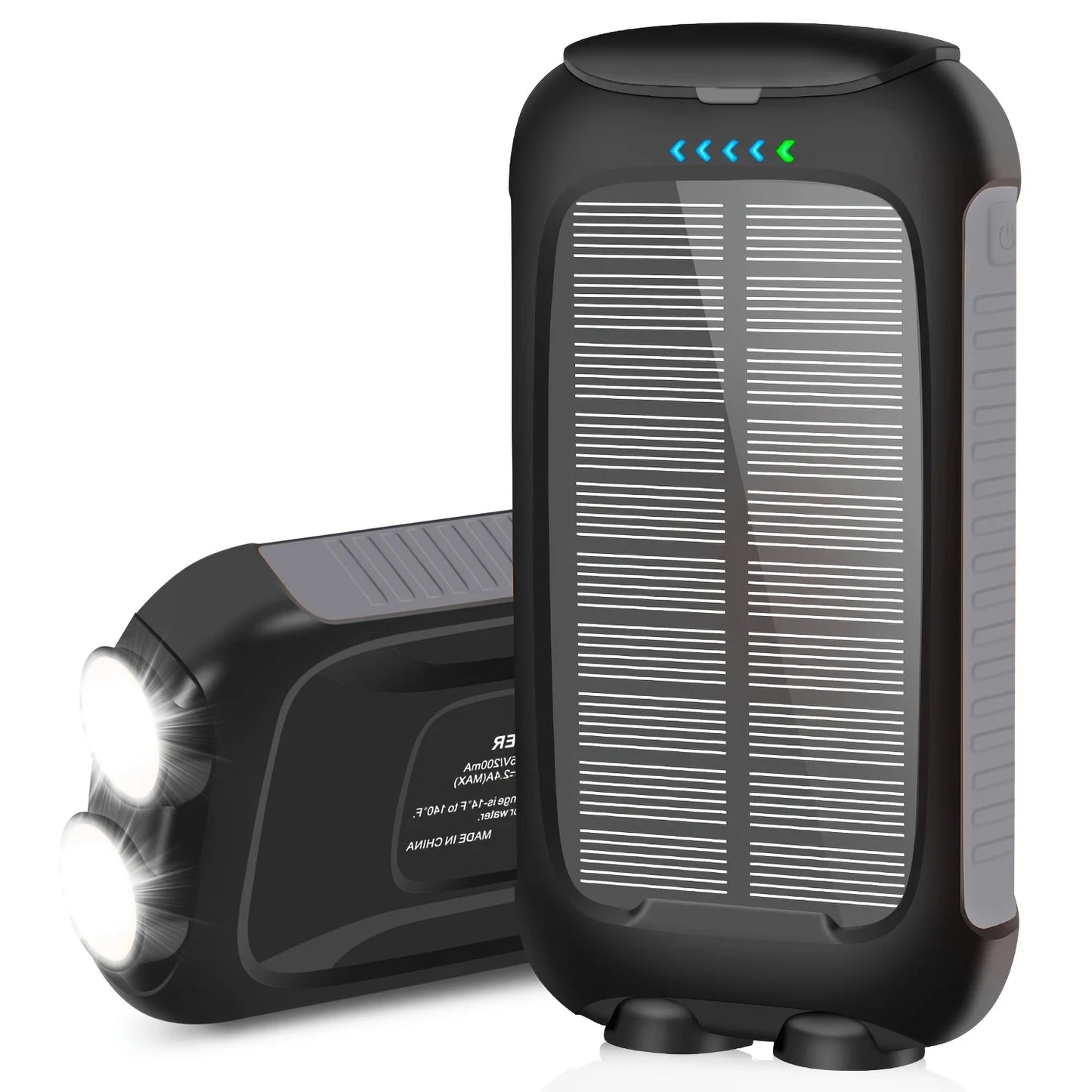 10000mAh Portable Waterproof Fast Charge Solar Power Bank
