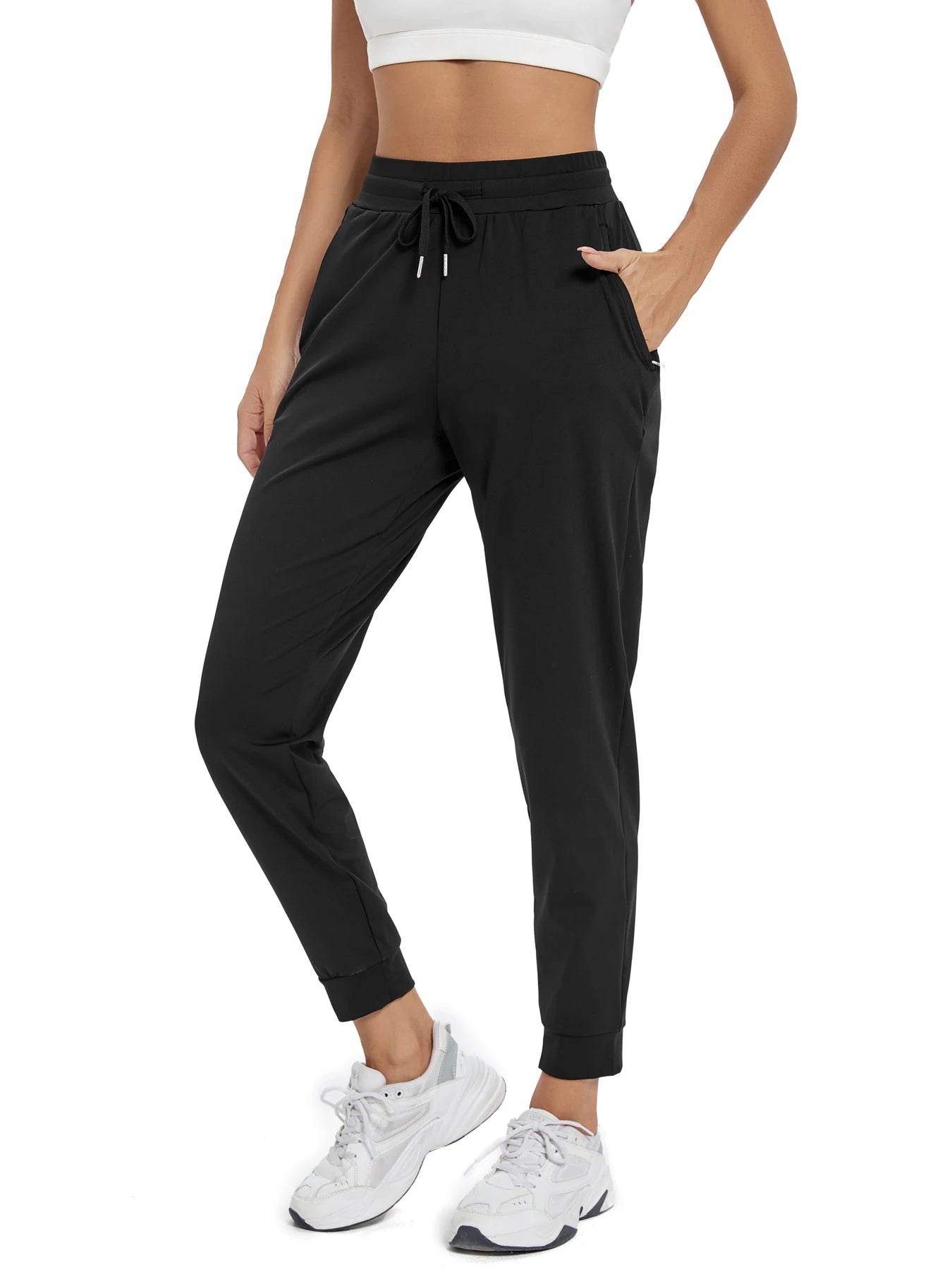 Women's Joggers with Pockets High Waisted