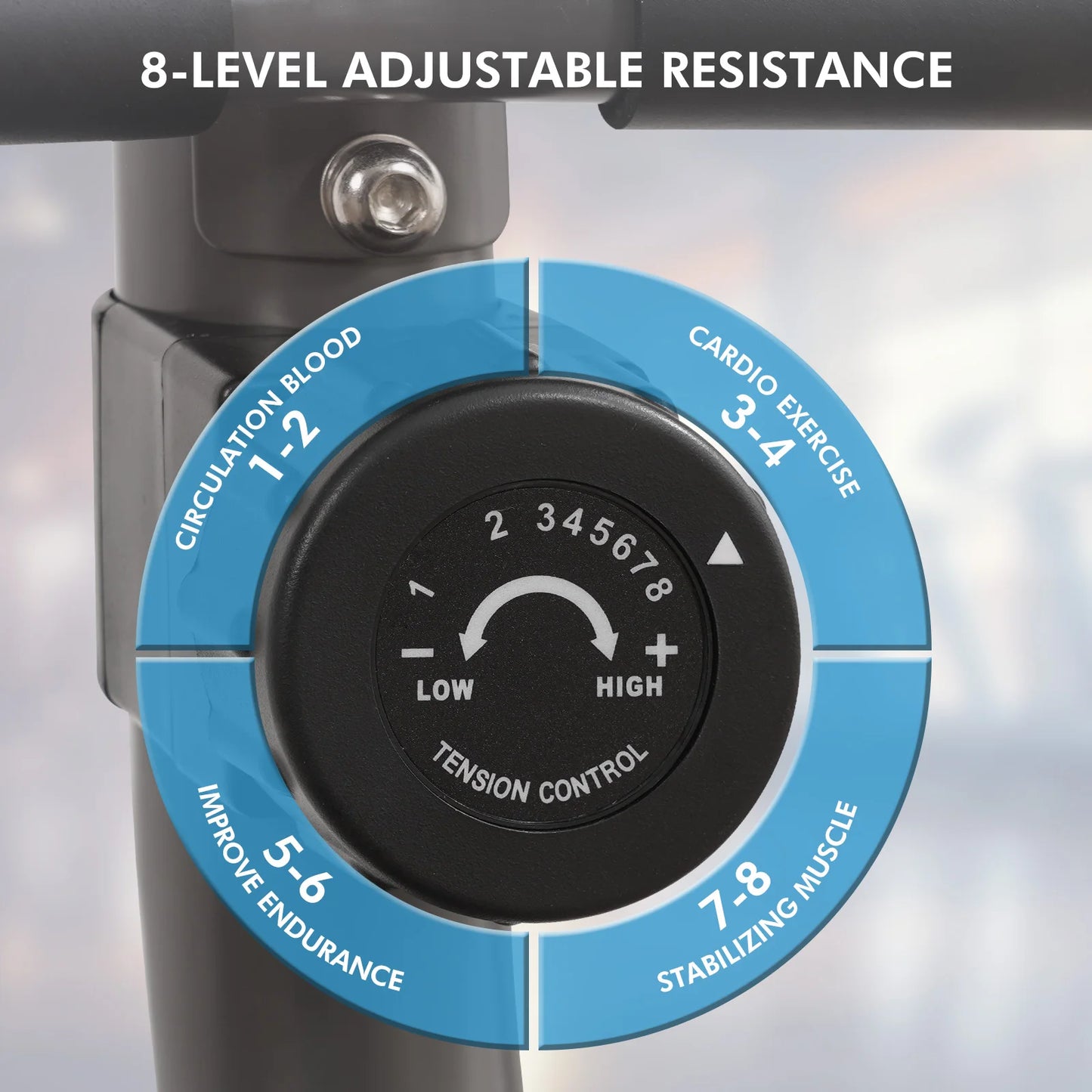 8 Levels Recumbent Exercise Bike