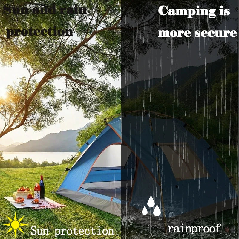 Extra-Large Lightweight Tent with Mesh Screen