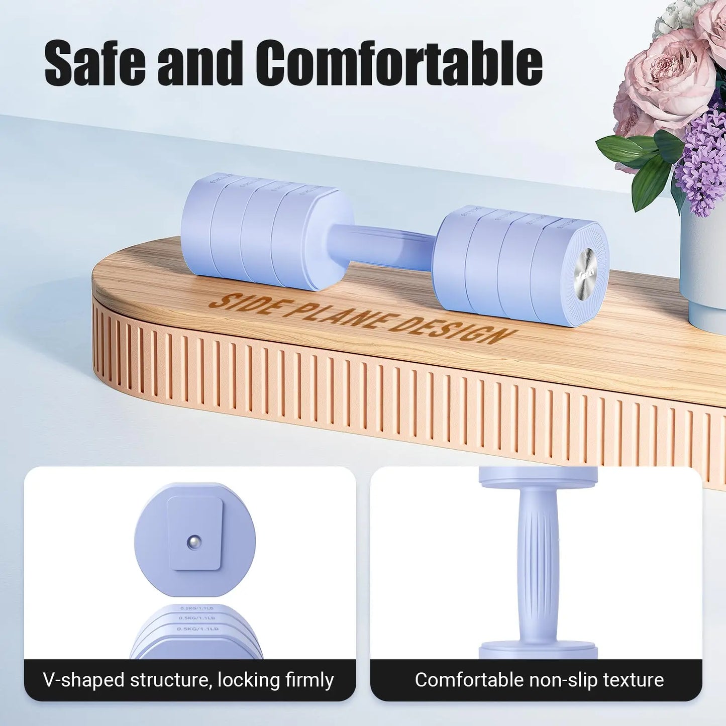 Adjustable Dumbbell Set of 2 for Women