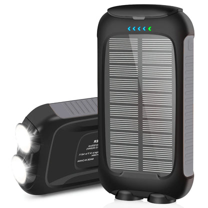 10000mAh Portable Waterproof Fast Charge Solar Power Bank