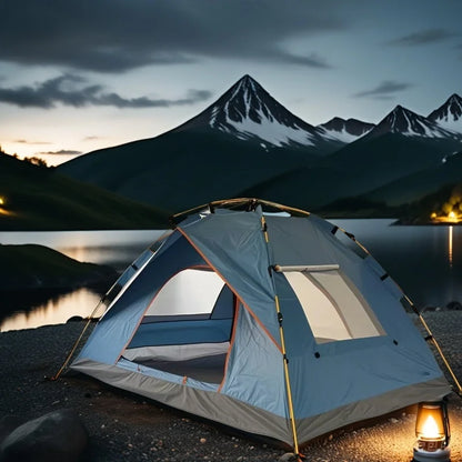 Extra-Large Lightweight Tent with Mesh Screen