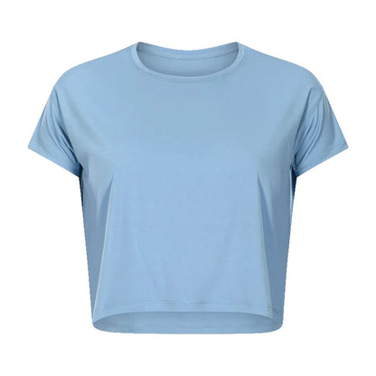 Loose Blouses Women Seamless Sport t-Shirts