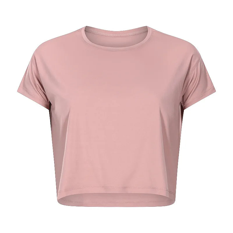 Loose Blouses Women Seamless Sport t-Shirts