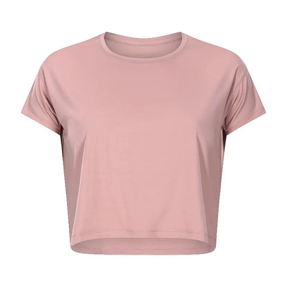 Loose Blouses Women Seamless Sport t-Shirts