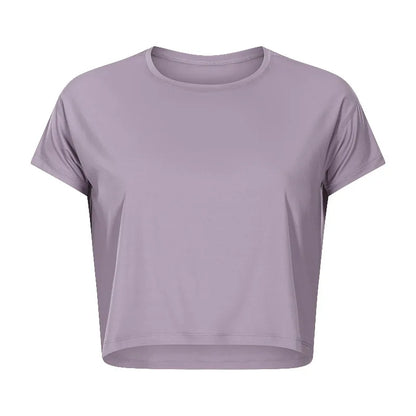 Loose Blouses Women Seamless Sport t-Shirts