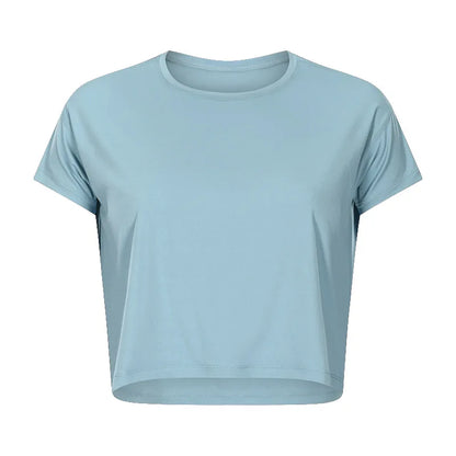 Loose Blouses Women Seamless Sport t-Shirts