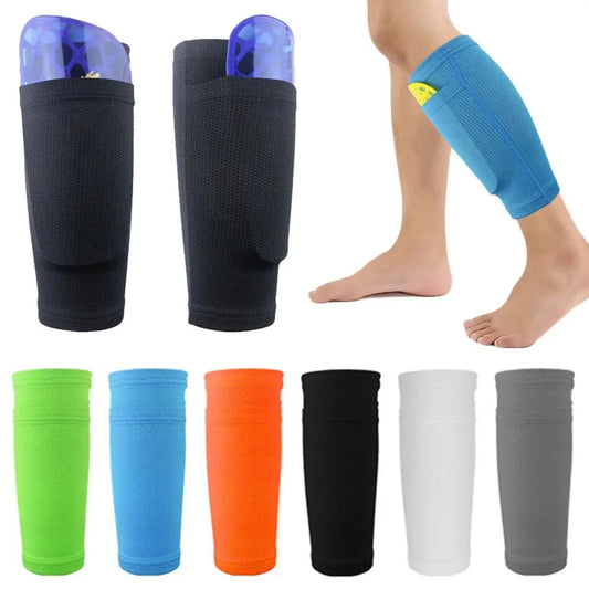 1 Pair Football Shin Pads Socks Guard Sleeves