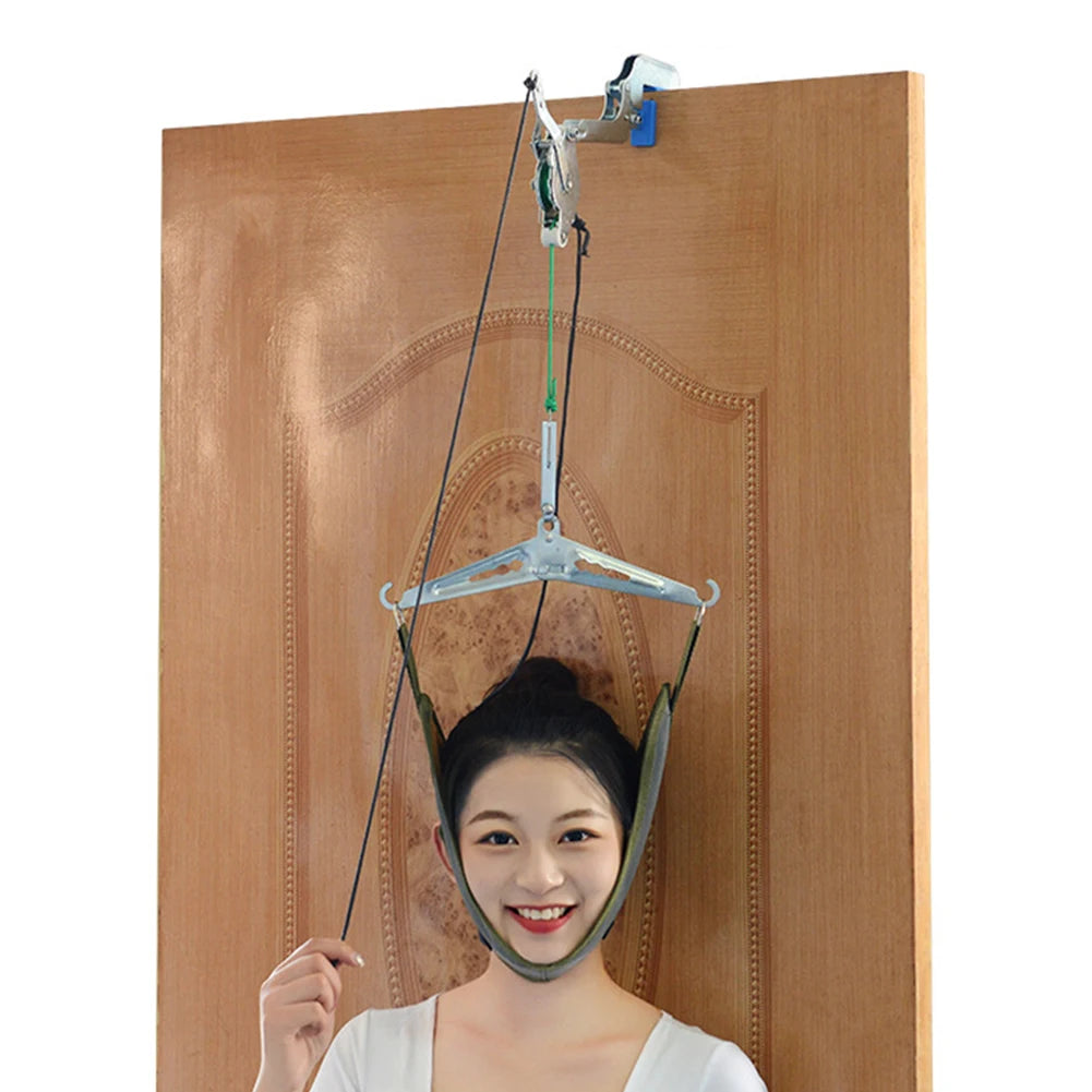Adjustable Pain Relief Portable Door Suspension Posture Correction Head Massager Set