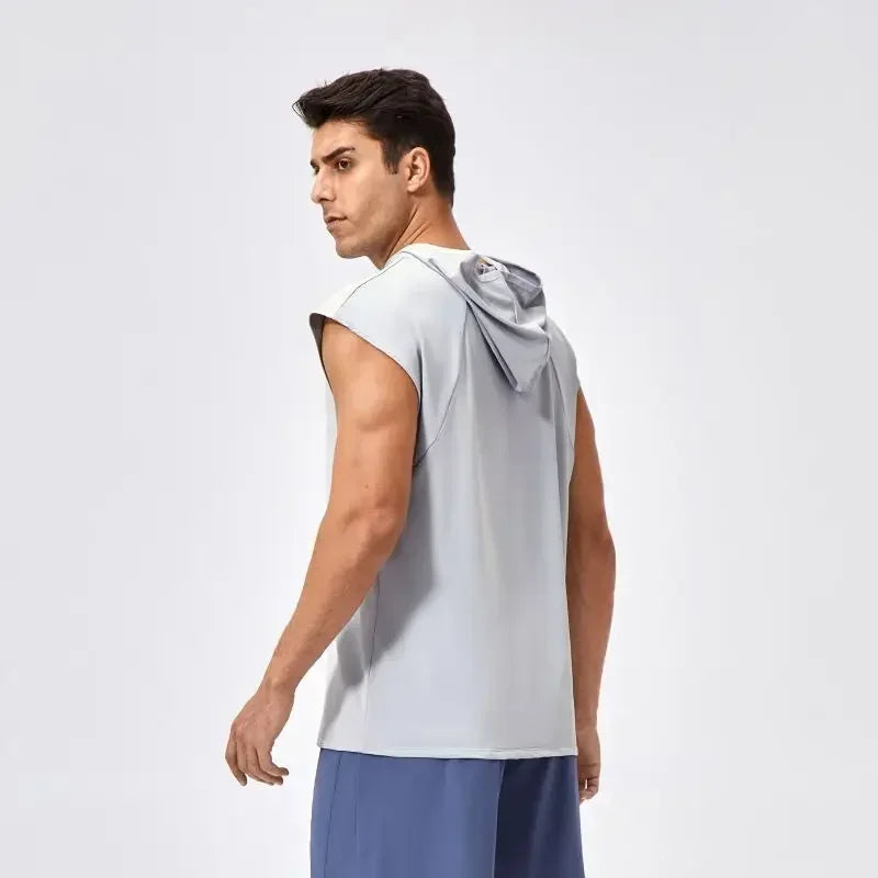 Men Quick Drying Basketball Hooded Vest