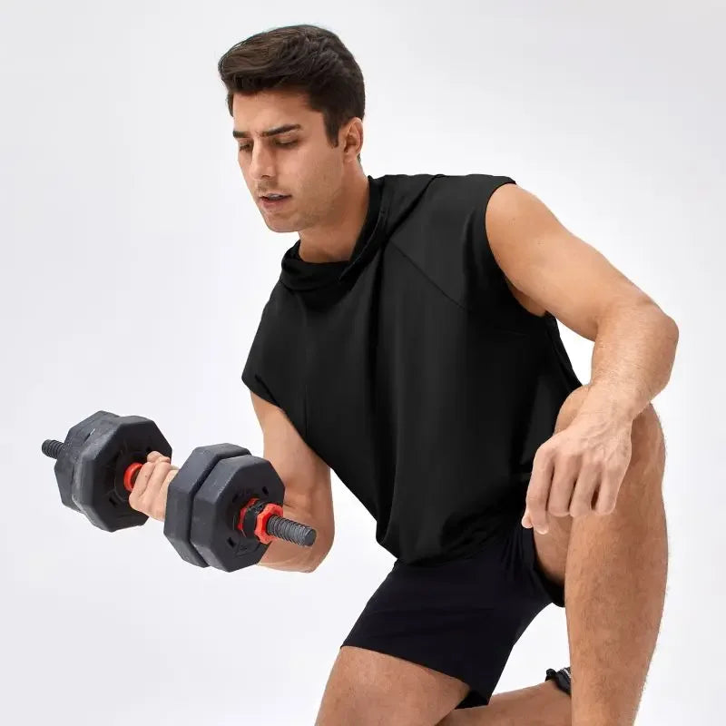 Men Quick Drying Basketball Hooded Vest