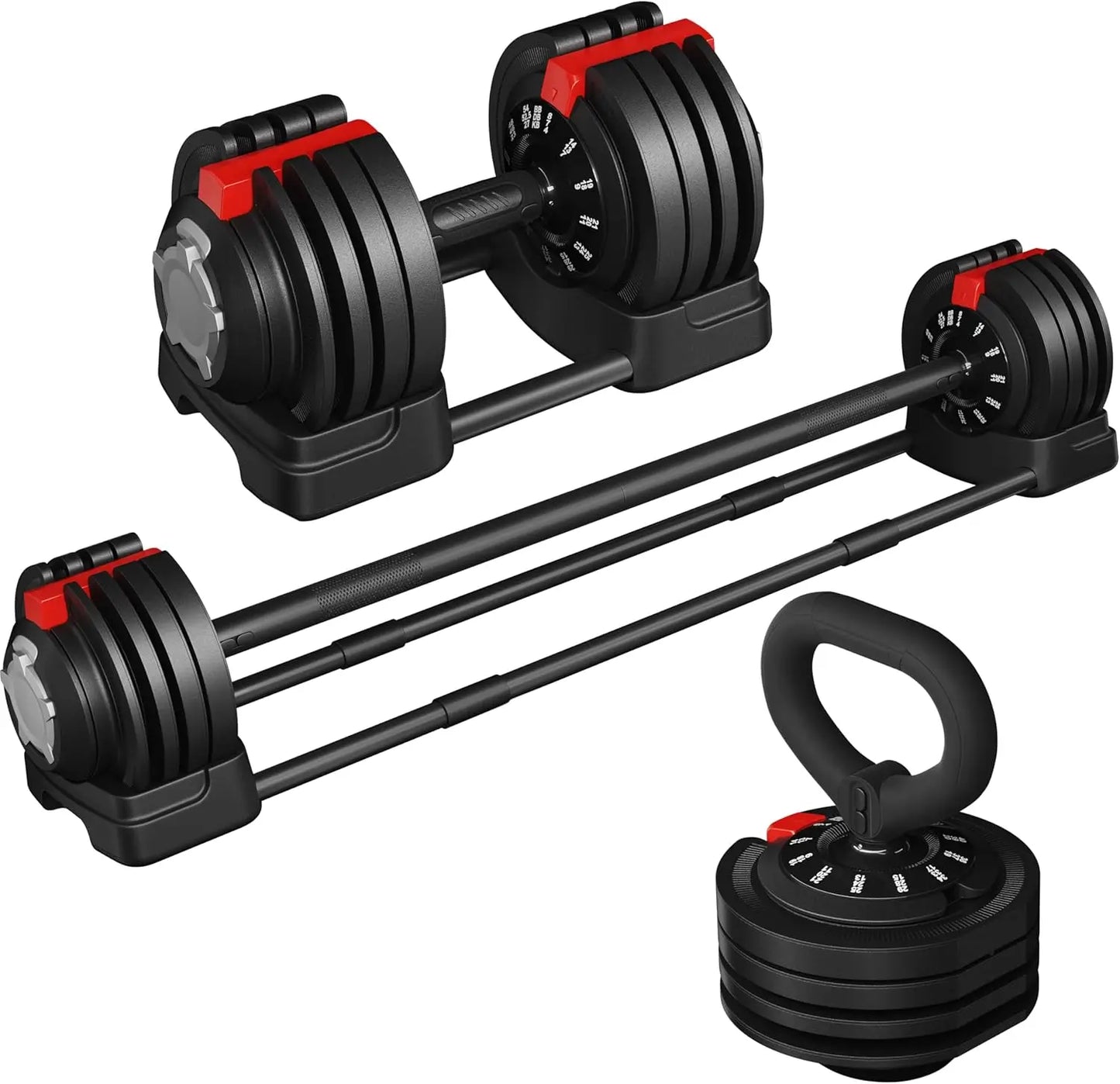Fast Free Weight Adjustable Dumbbell Set  52.5lbs/90lbs