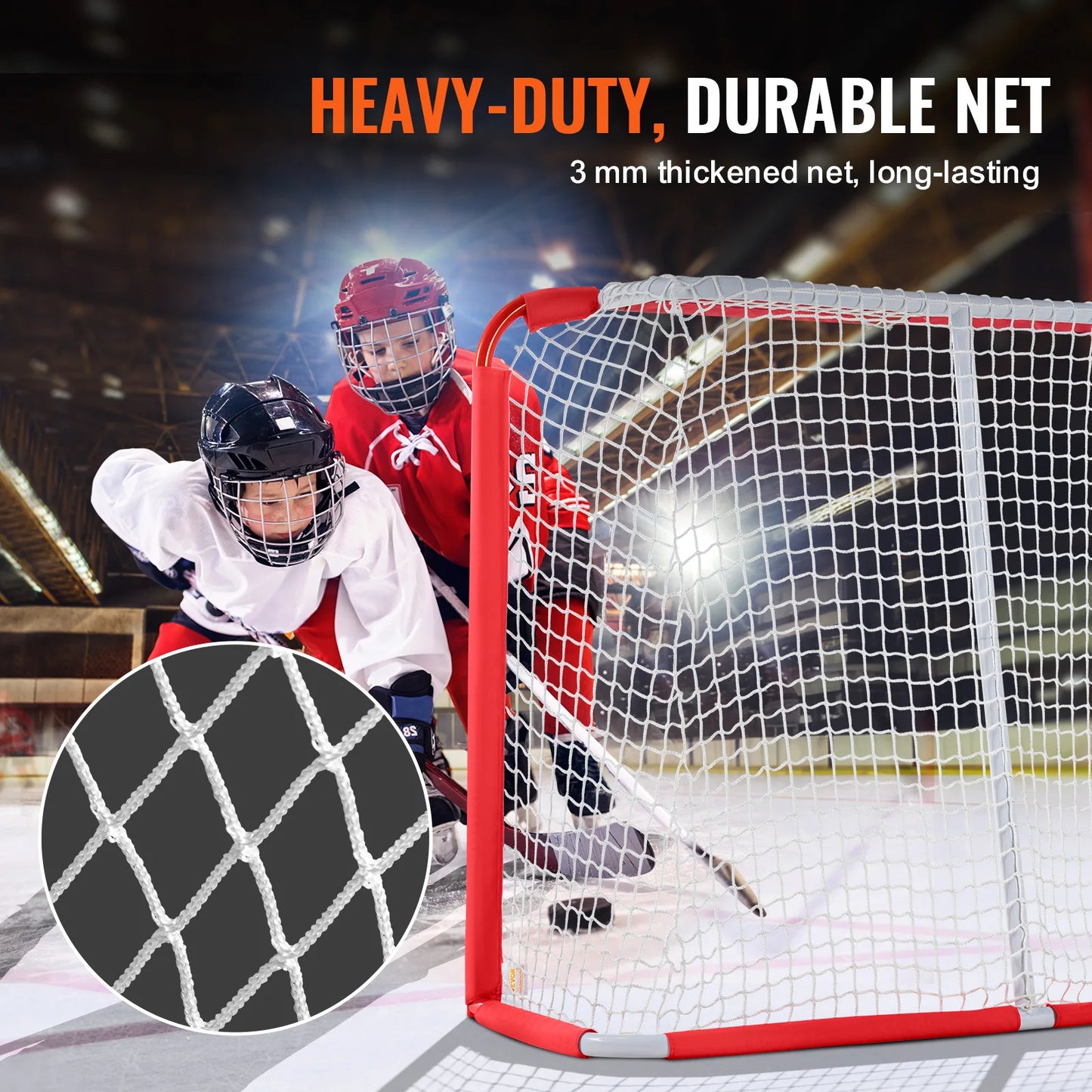 Portable Lightweight Steel Youth Street Hockey Net Goal