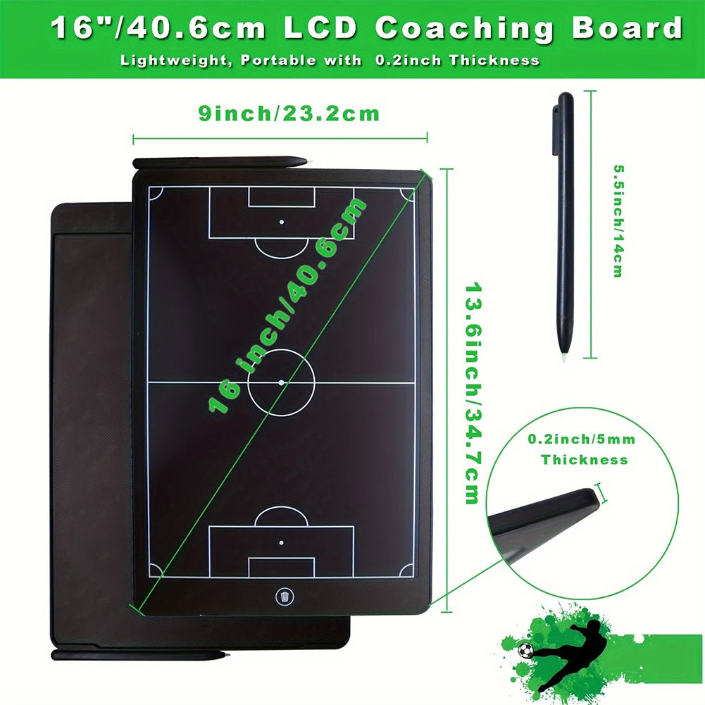 16 Inch LCD Electronic Football Tactical Board with