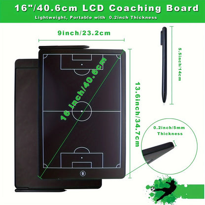 16 Inch LCD Electronic Football Tactical Board with