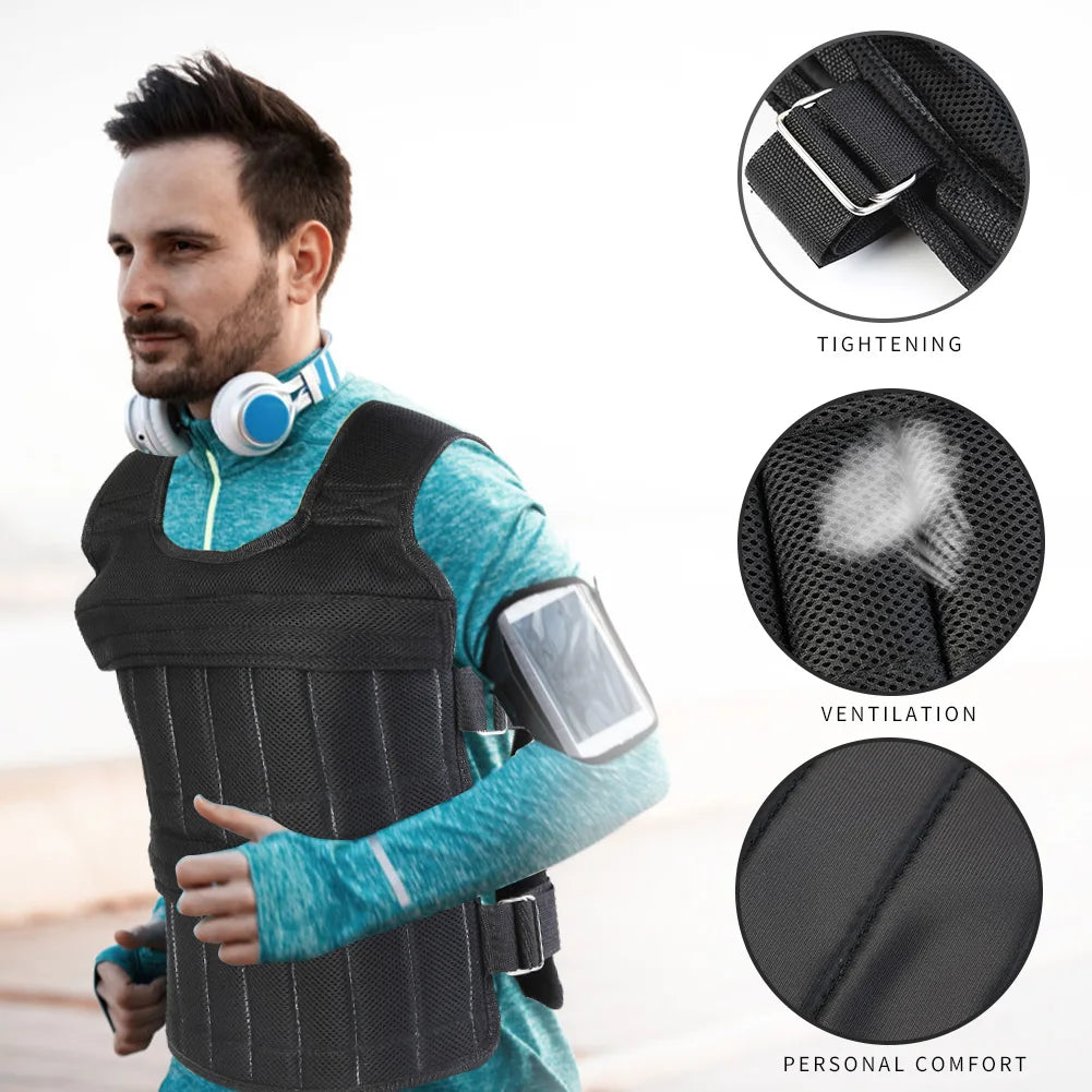 Loading Weight Vest Jacket for Running Training