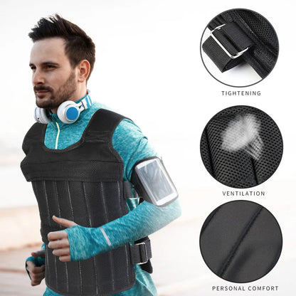 Loading Weight Vest Jacket for Running Training