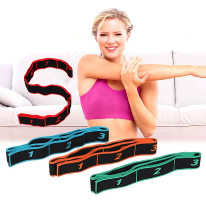 Stretchable & Durable Elastic Polyester Yoga Pull Strap Belt