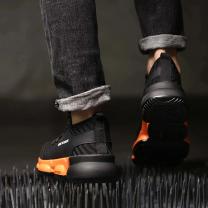 Anti-smash, anti-puncture, breathable, fashionable and comfortable safety shoes