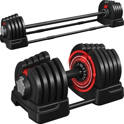 Fast Free Weight Adjustable Dumbbell Set  52.5lbs/90lbs