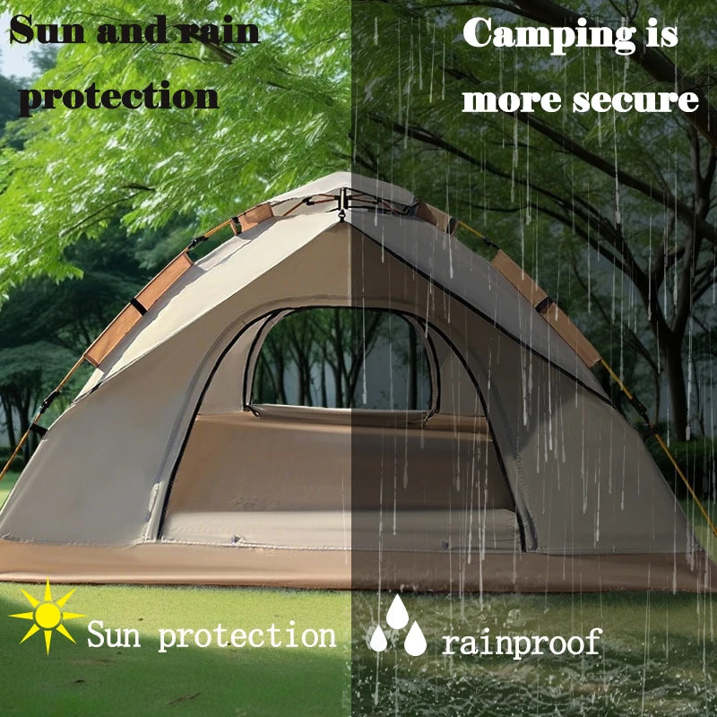 Extra-Large Lightweight Tent with Mesh Screen