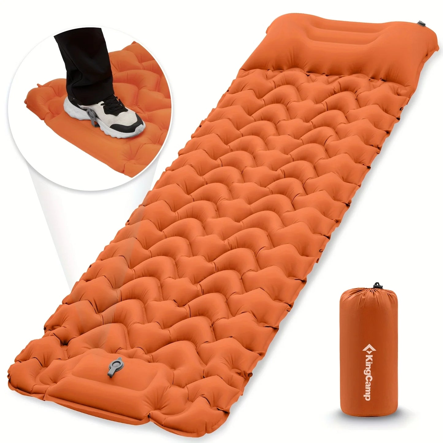 Ultralight Self Inflating Sleeping Pad with Pillow