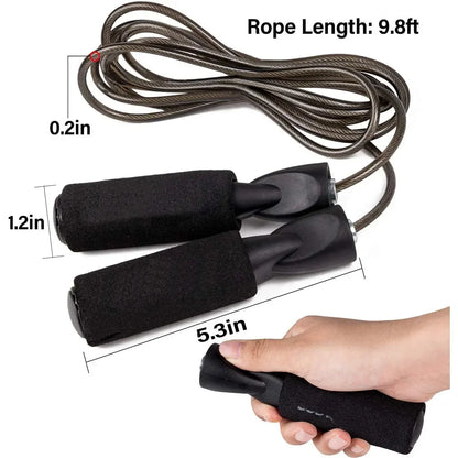 Adjustable Length Steel Wire Speed Jump Rope