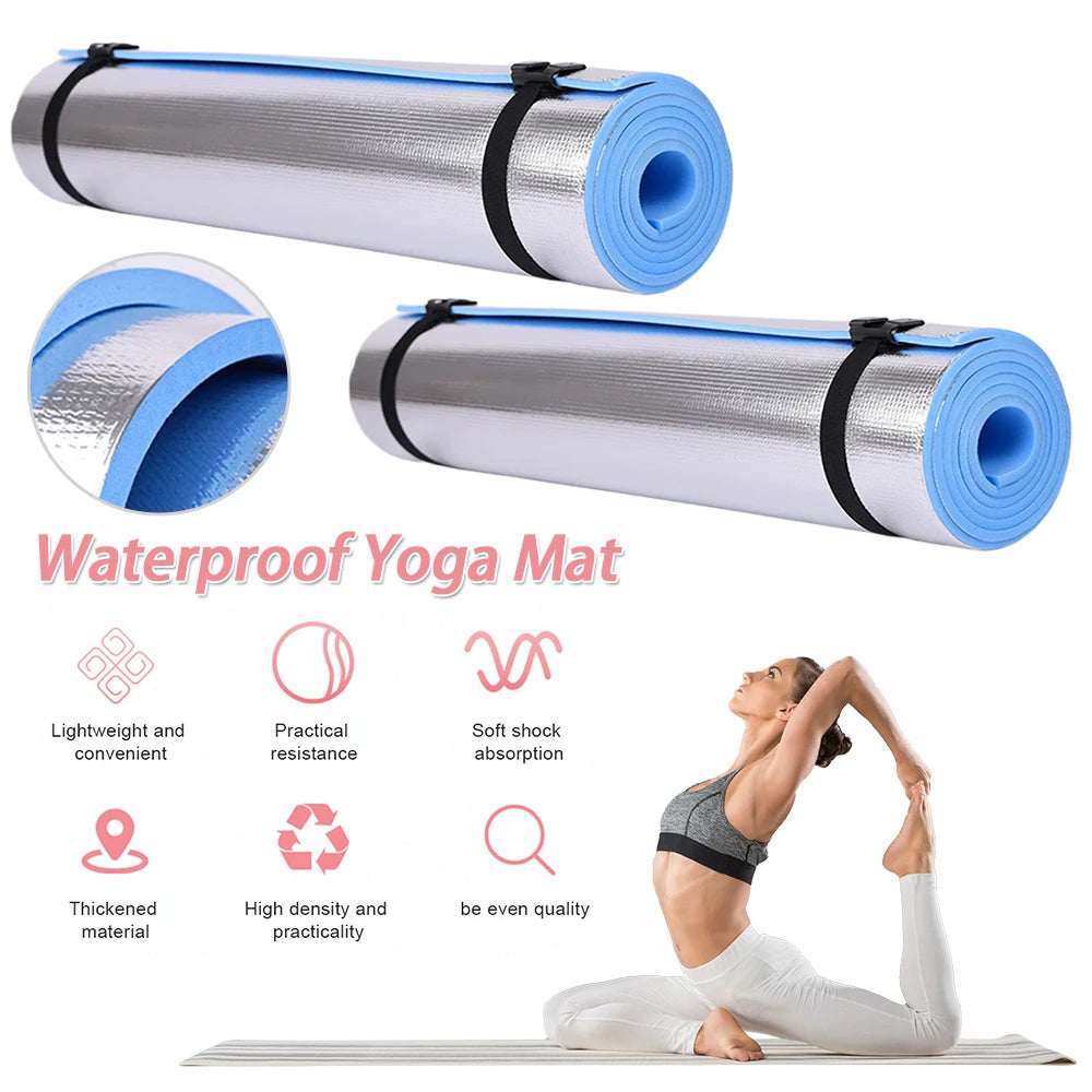 Thickened Aluminum Membrane Waterproof Yoga Mat