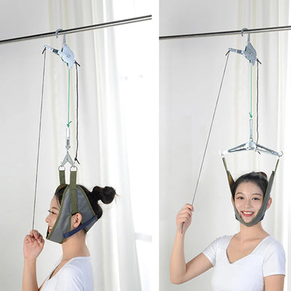 Adjustable Pain Relief Portable Door Suspension Posture Correction Head Massager Set