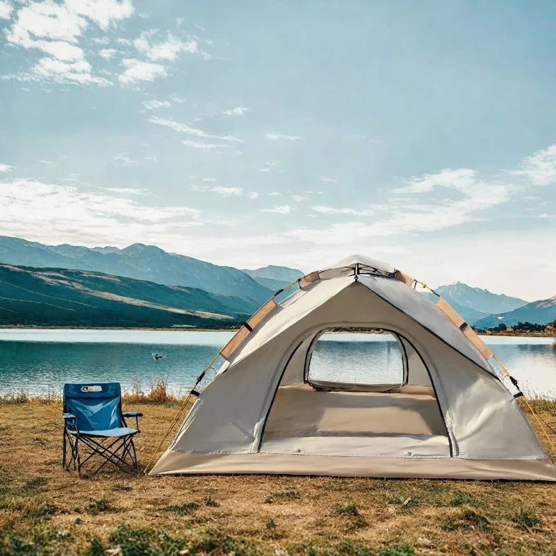 Extra-Large Lightweight Tent with Mesh Screen