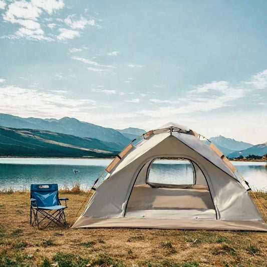 Extra-Large Lightweight Tent with Mesh Screen