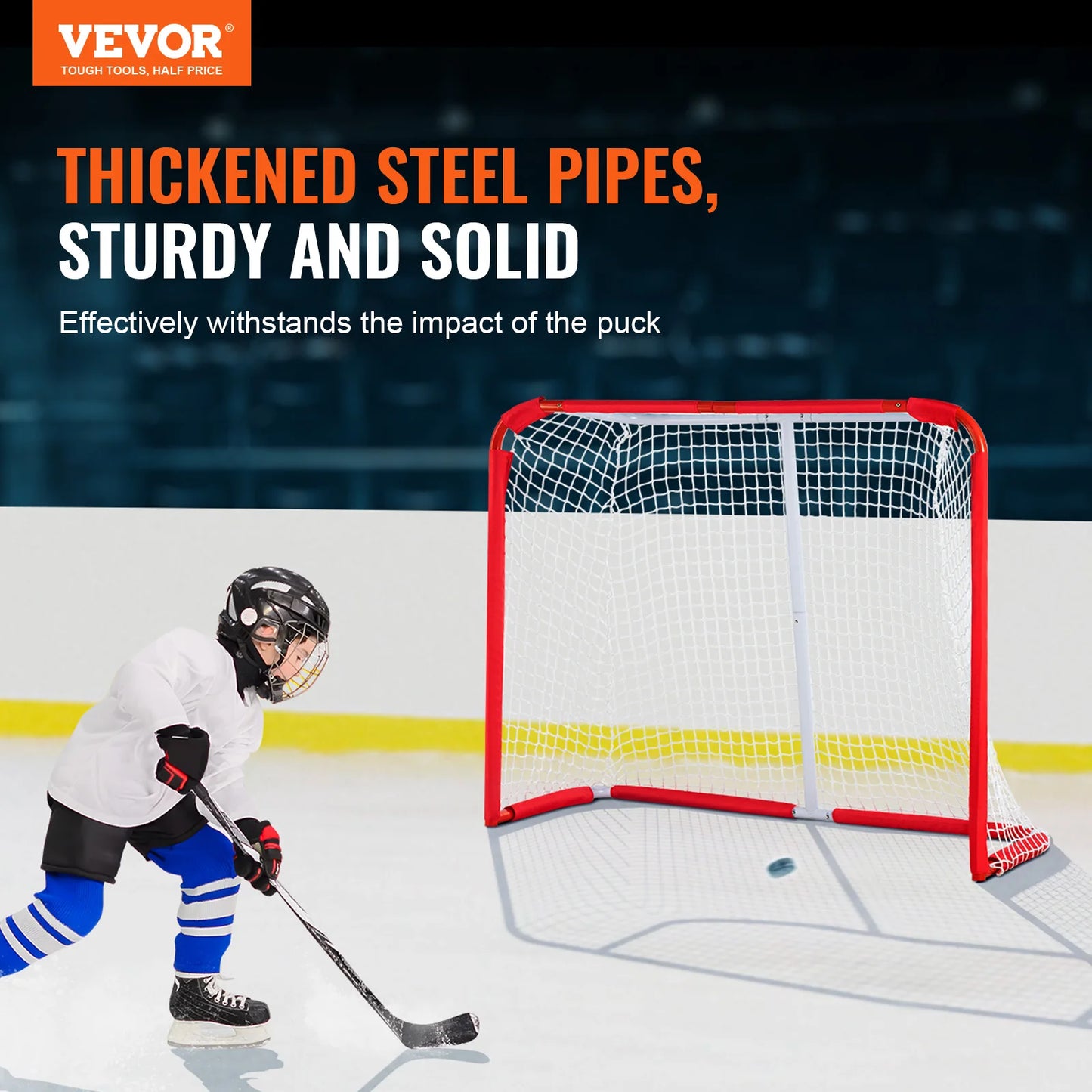Portable Lightweight Steel Youth Street Hockey Net Goal