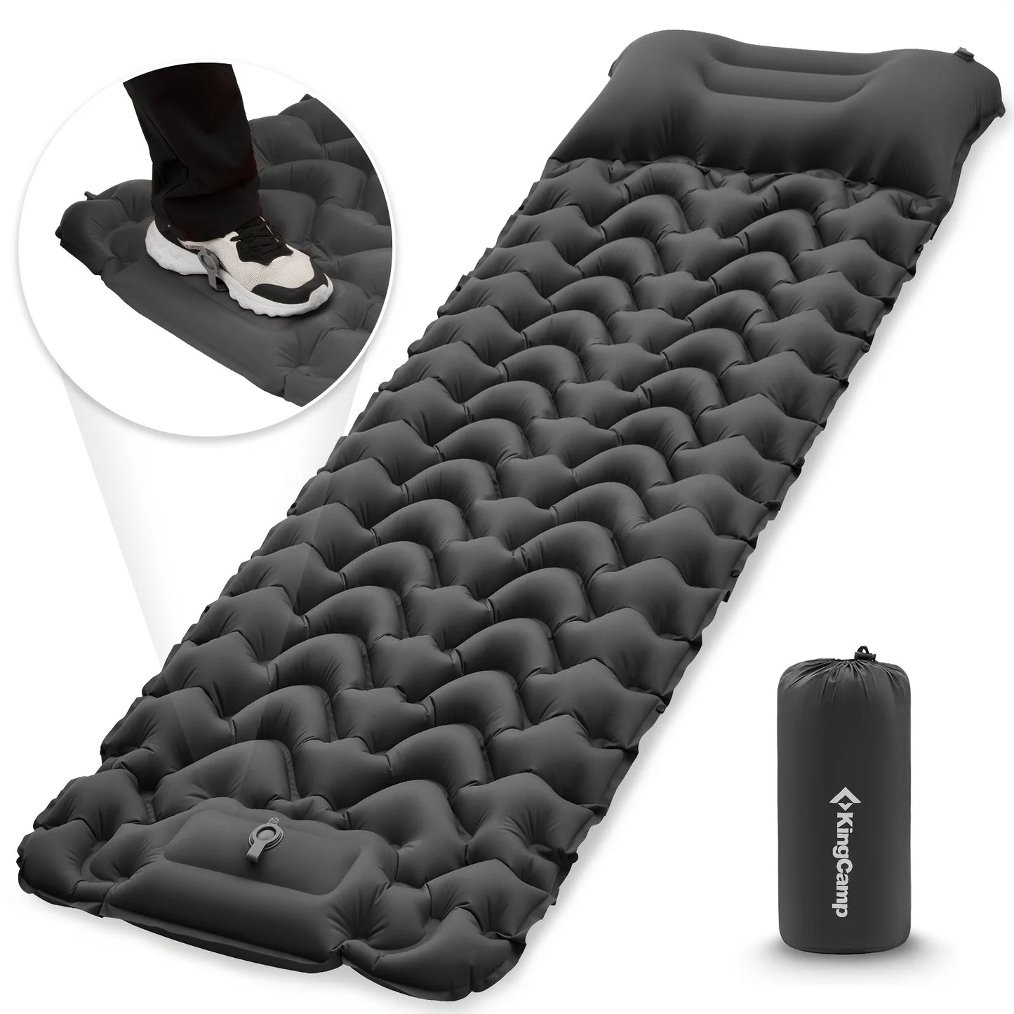Ultralight Self Inflating Sleeping Pad with Pillow