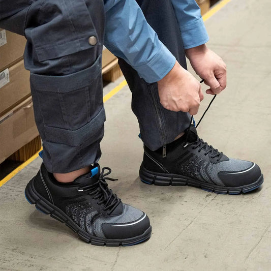 Composite Toe, Non-Slip, Puncture-Proof, Lightweight & Breathable Sneakers