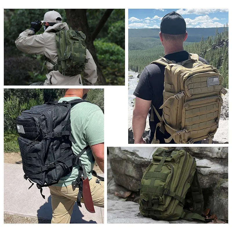45L/25L Men's Large Capacity Tactical Backpack Rucksacks