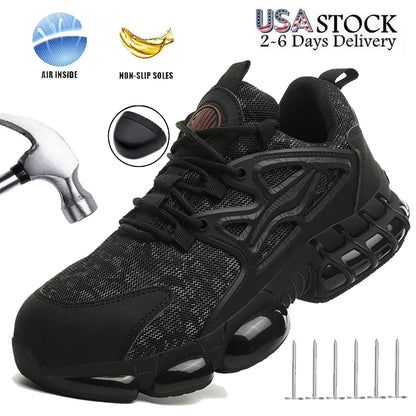 Breathable Anti-puncture Steel Toe Shoes