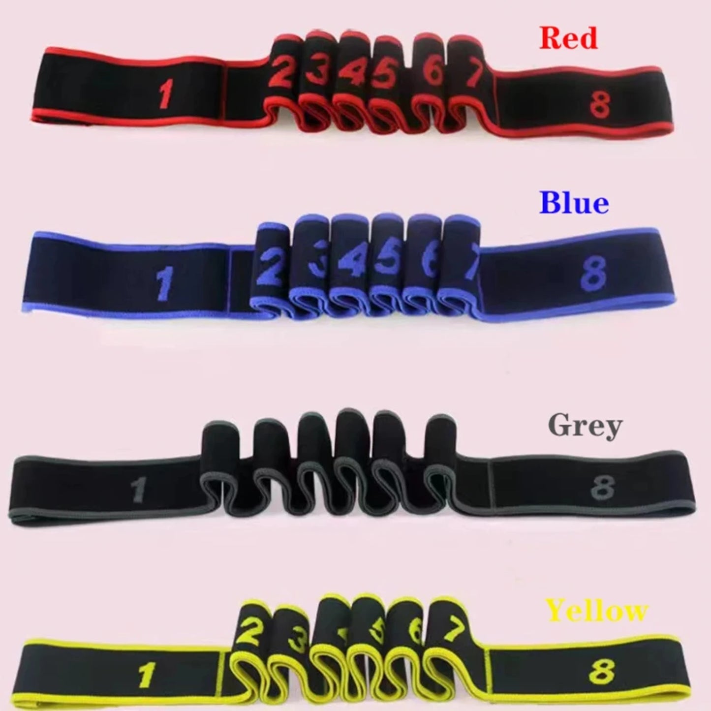 Stretchable & Durable Elastic Polyester Yoga Pull Strap Belt