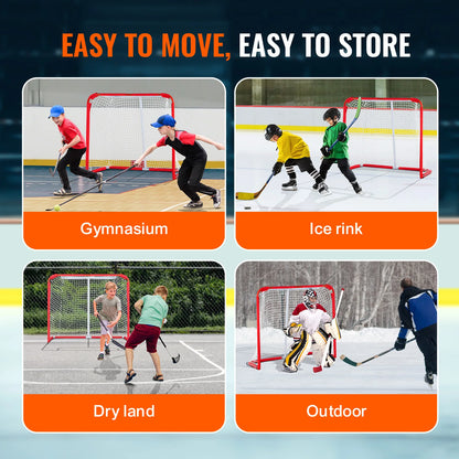 Portable Lightweight Steel Youth Street Hockey Net Goal
