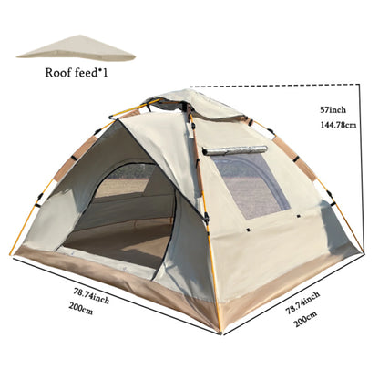 Extra-Large Lightweight Tent with Mesh Screen