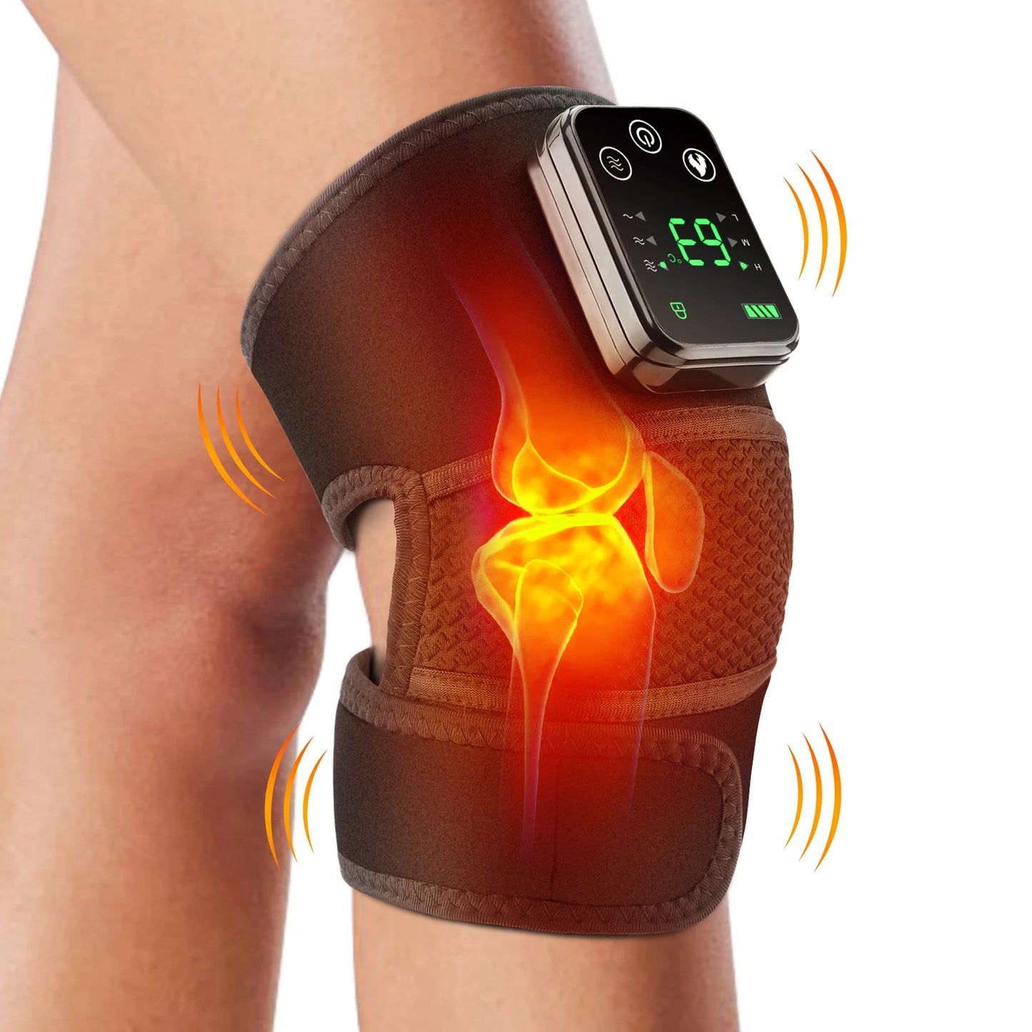3 in 1 Cordless Thermal Knee Pad Knee Shoulder Massager Vibration