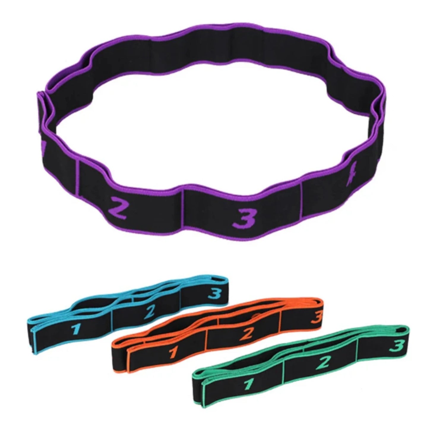 Stretchable & Durable Elastic Polyester Yoga Pull Strap Belt